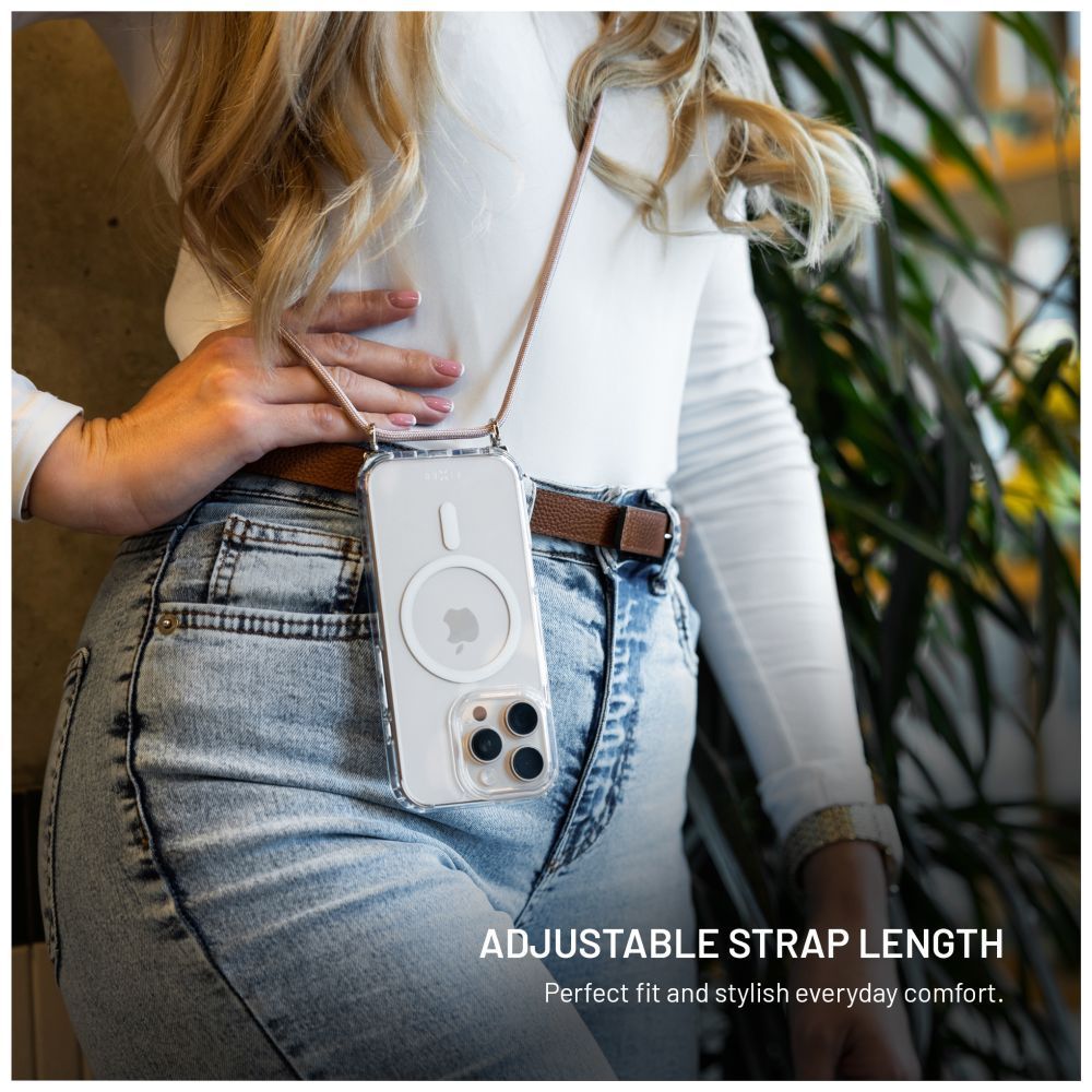 FIXED MagPure Neck tok Apple iPhone Air készülékhez, rózsaszín FIXED MagPure Neck tok Apple iPhone Air készülékhez, rózsaszín