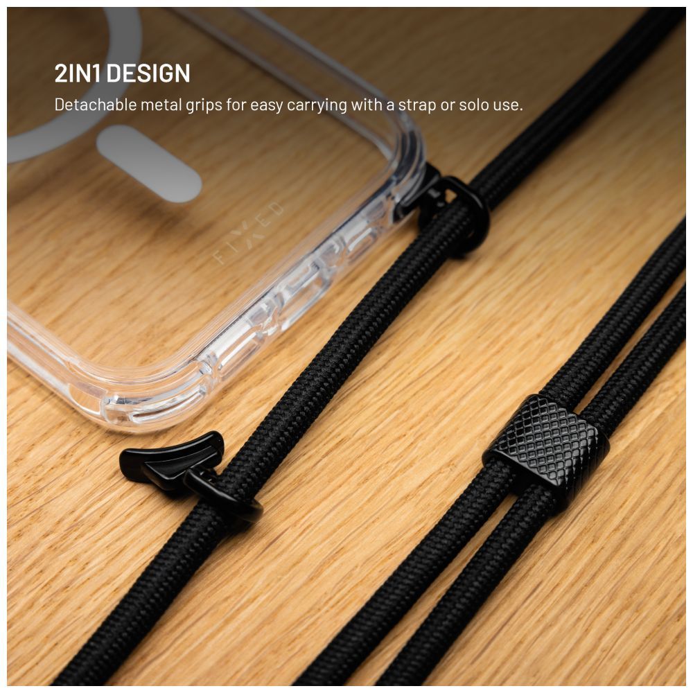 FIXED MagPure Neck tok Apple iPhone Air készülékhez, fekete FIXED MagPure Neck tok Apple iPhone Air készülékhez, fekete