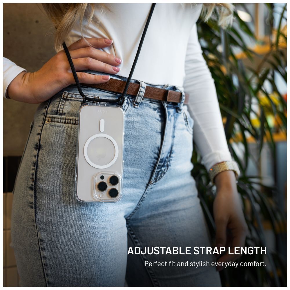 FIXED MagPure Neck tok Apple iPhone Air készülékhez, fekete FIXED MagPure Neck tok Apple iPhone Air készülékhez, fekete