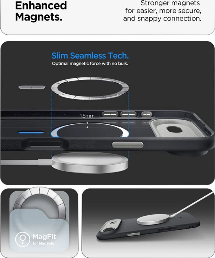 Spigen Nano Pop MagSafe case for iPhone Air Black Sesame Spigen Nano Pop MagSafe case for iPhone Air Black Sesame