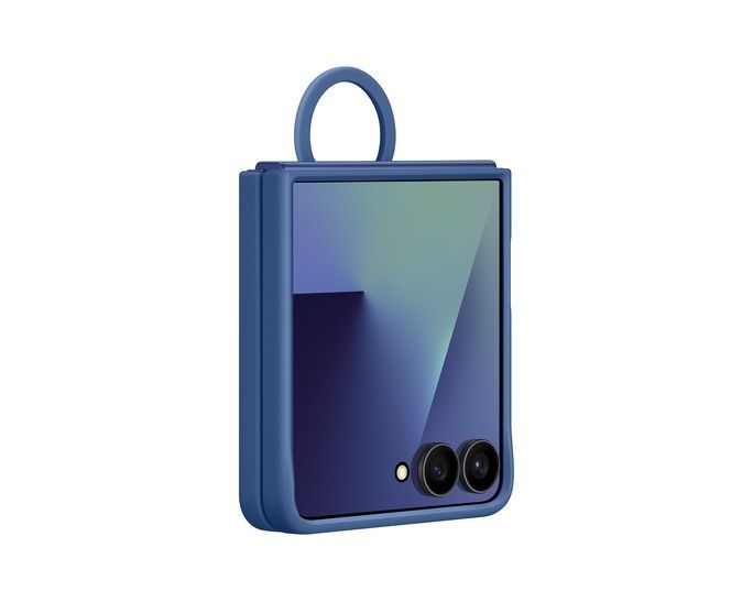 Samsung Galaxy Flip7 Ring Case (Silicone) Blue Samsung Galaxy Flip7 Ring Case (Silicone) Blue