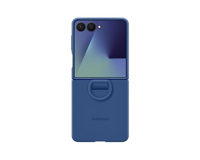 Samsung Galaxy Flip7 Ring Case (Silicone) Blue Samsung Galaxy Flip7 Ring Case (Silicone) Blue