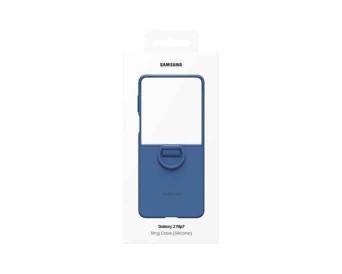 Samsung Galaxy Flip7 Ring Case (Silicone) Blue Samsung Galaxy Flip7 Ring Case (Silicone) Blue