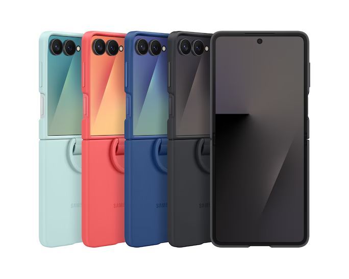 Samsung Galaxy Flip7 Ring Case (Silicone) Black Samsung Galaxy Flip7 Ring Case (Silicone) Black