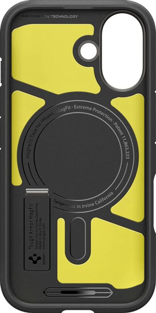 Spigen Tough Armor T MagSafe case for iPhone 17 Gunmetal