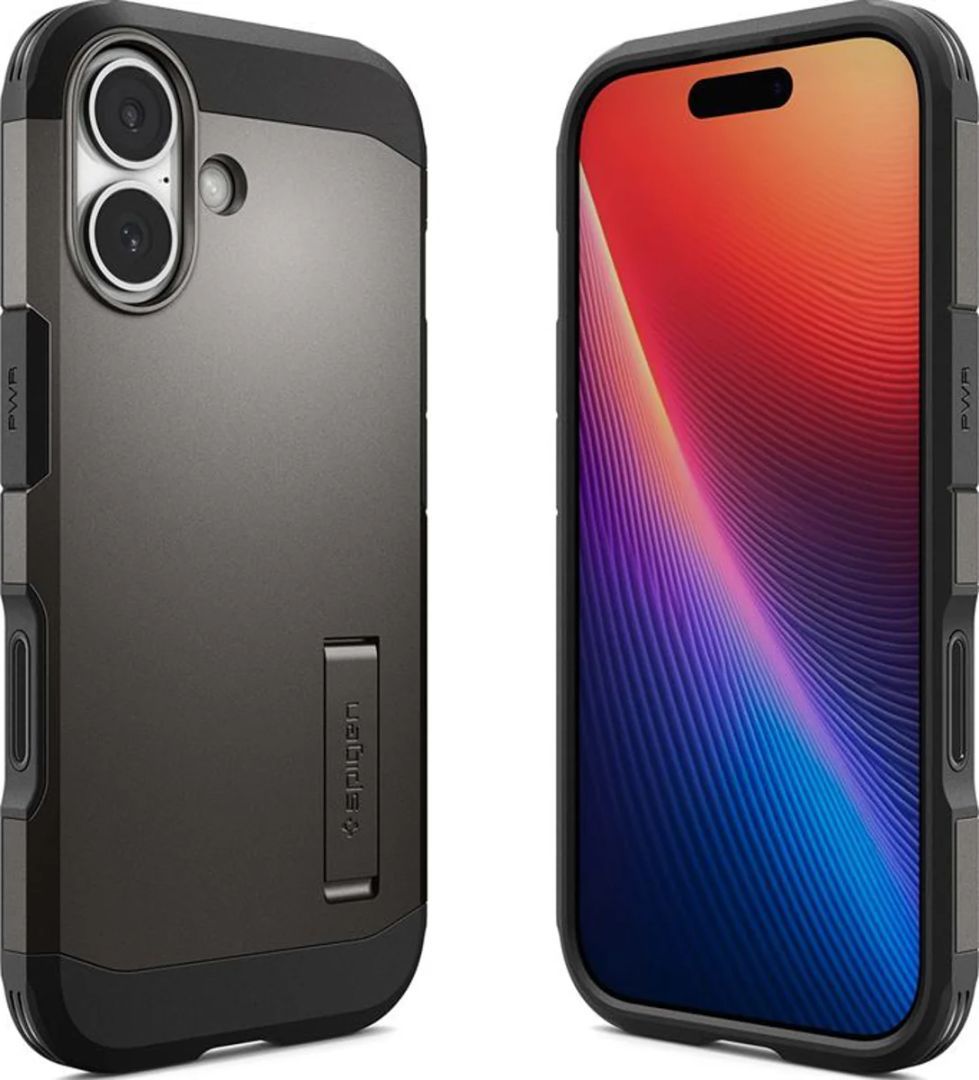 Spigen Tough Armor T MagSafe case for iPhone 17 Gunmetal