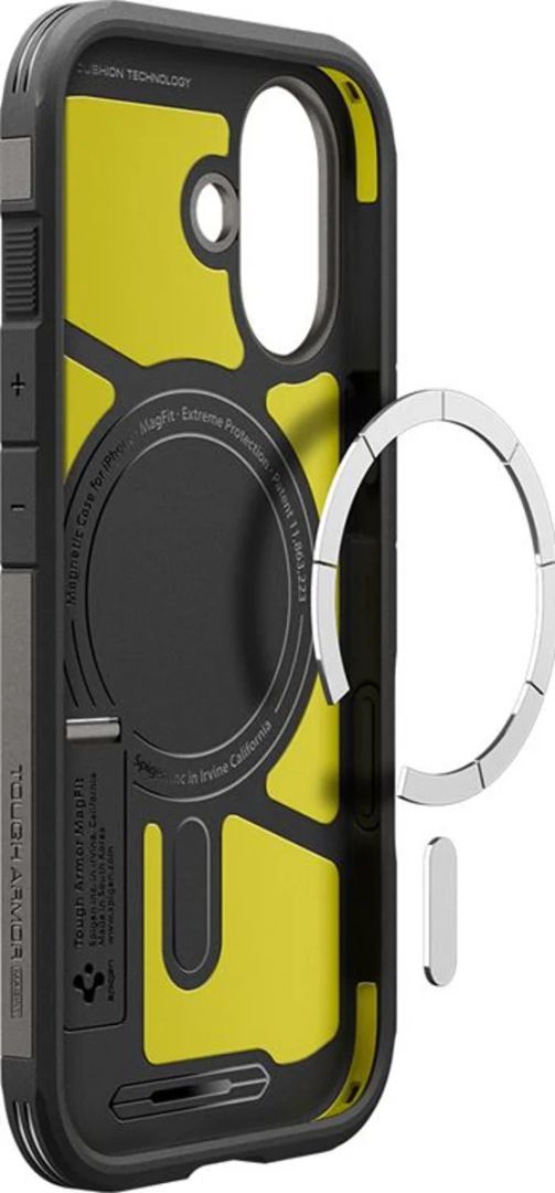 Spigen Tough Armor T MagSafe case for iPhone 17 Gunmetal