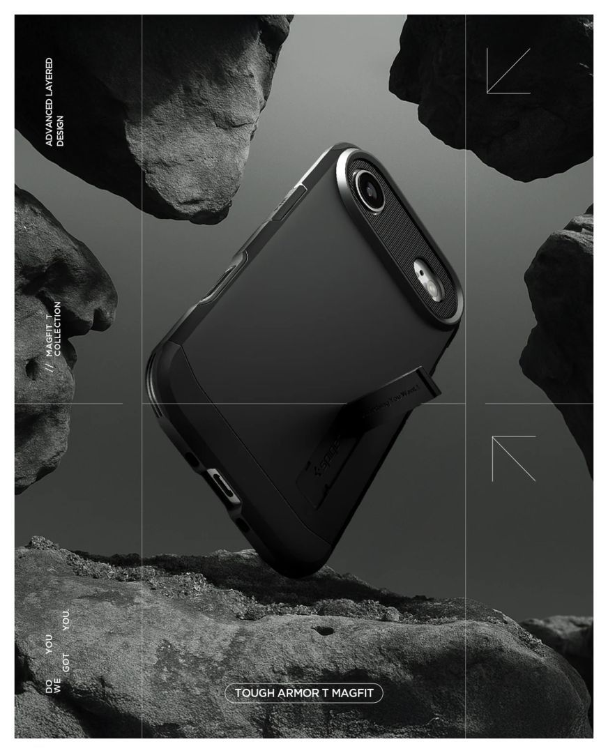 Spigen Tough Armor T MagSafe case for iPhone Air Black Spigen Tough Armor T MagSafe case for iPhone Air Black