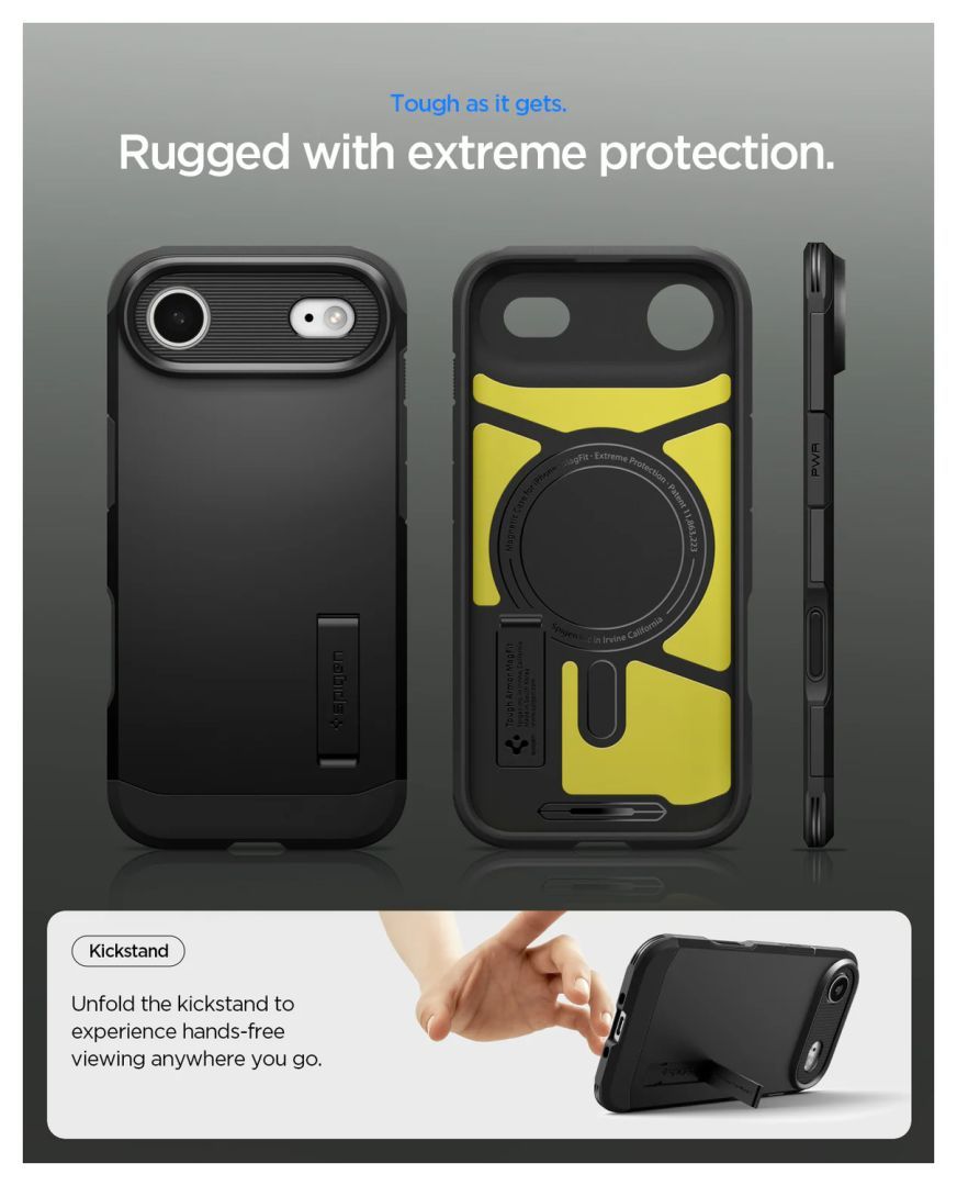 Spigen Tough Armor T MagSafe case for iPhone Air Black Spigen Tough Armor T MagSafe case for iPhone Air Black