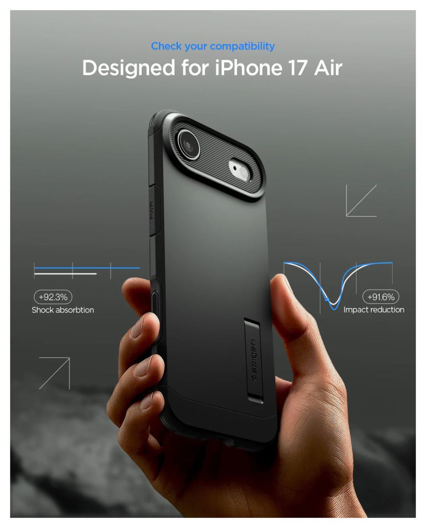 Spigen Tough Armor T MagSafe case for iPhone Air Black Spigen Tough Armor T MagSafe case for iPhone Air Black