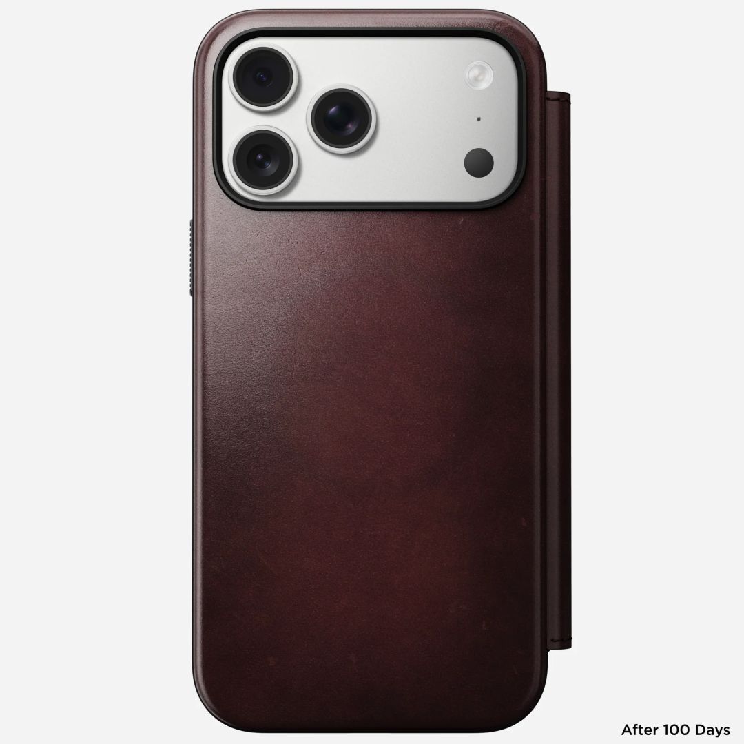 Nomad Modern Leather Folio (Horween) for iPhone 17 Pro Max Burgundy Nomad Modern Leather Folio (Horween) for iPhone 17 Pro Max Burgundy