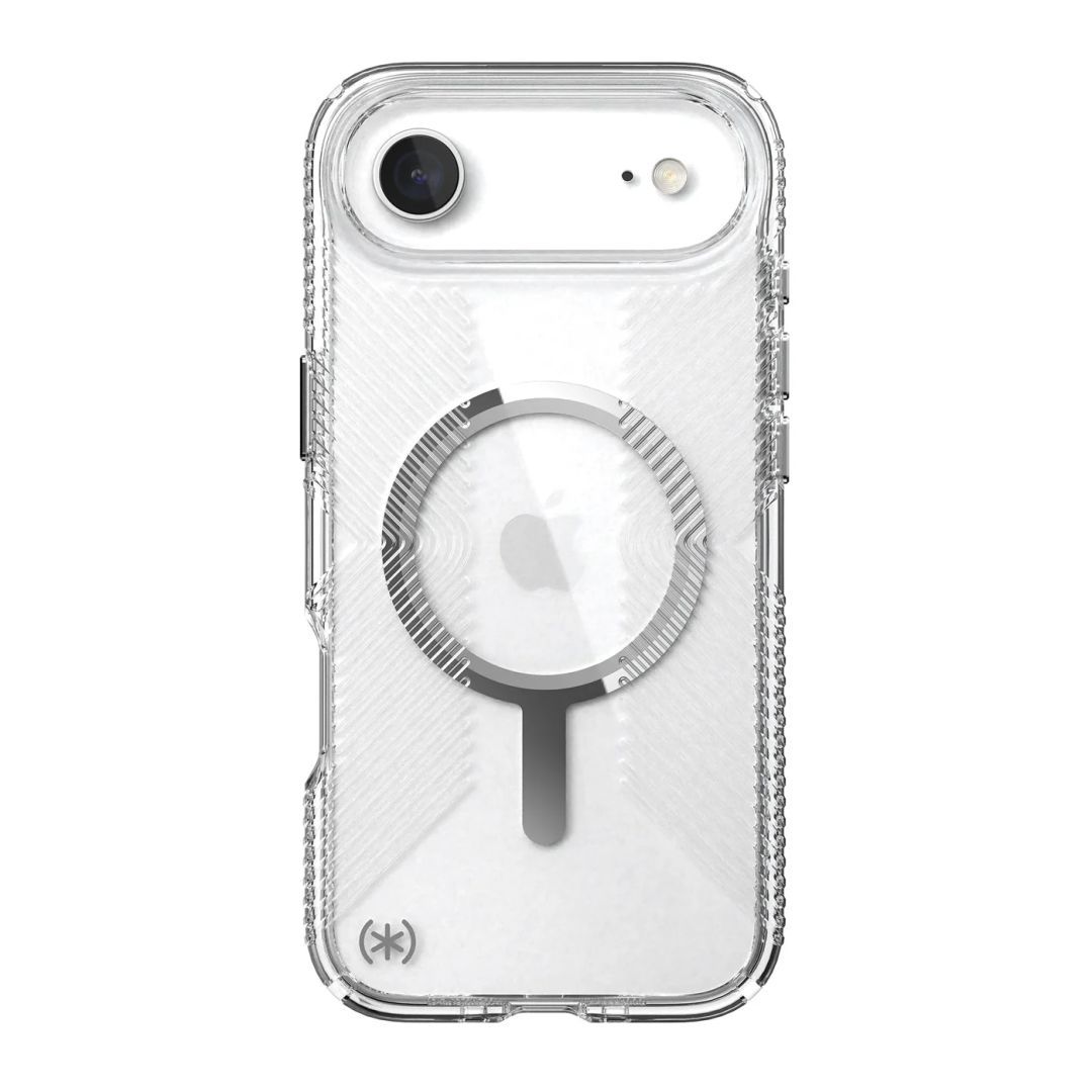 Speck Presidio Perfect Clear Grip MagSafe iPhone Air Case Clear/Silver Speck Presidio Perfect Clear Grip MagSafe iPhone Air Case Clear/Silver