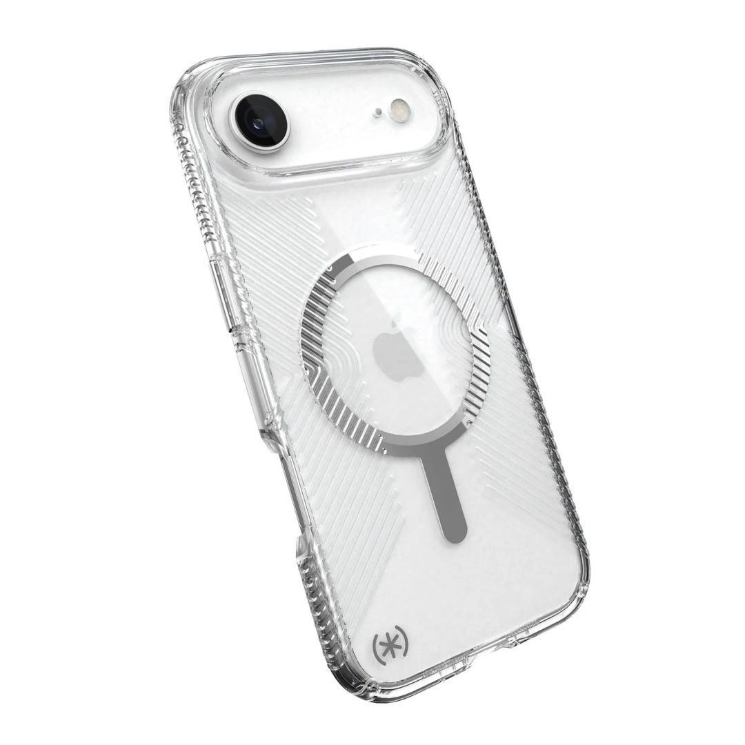 Speck Presidio Perfect Clear Grip MagSafe iPhone Air Case Clear/Silver Speck Presidio Perfect Clear Grip MagSafe iPhone Air Case Clear/Silver