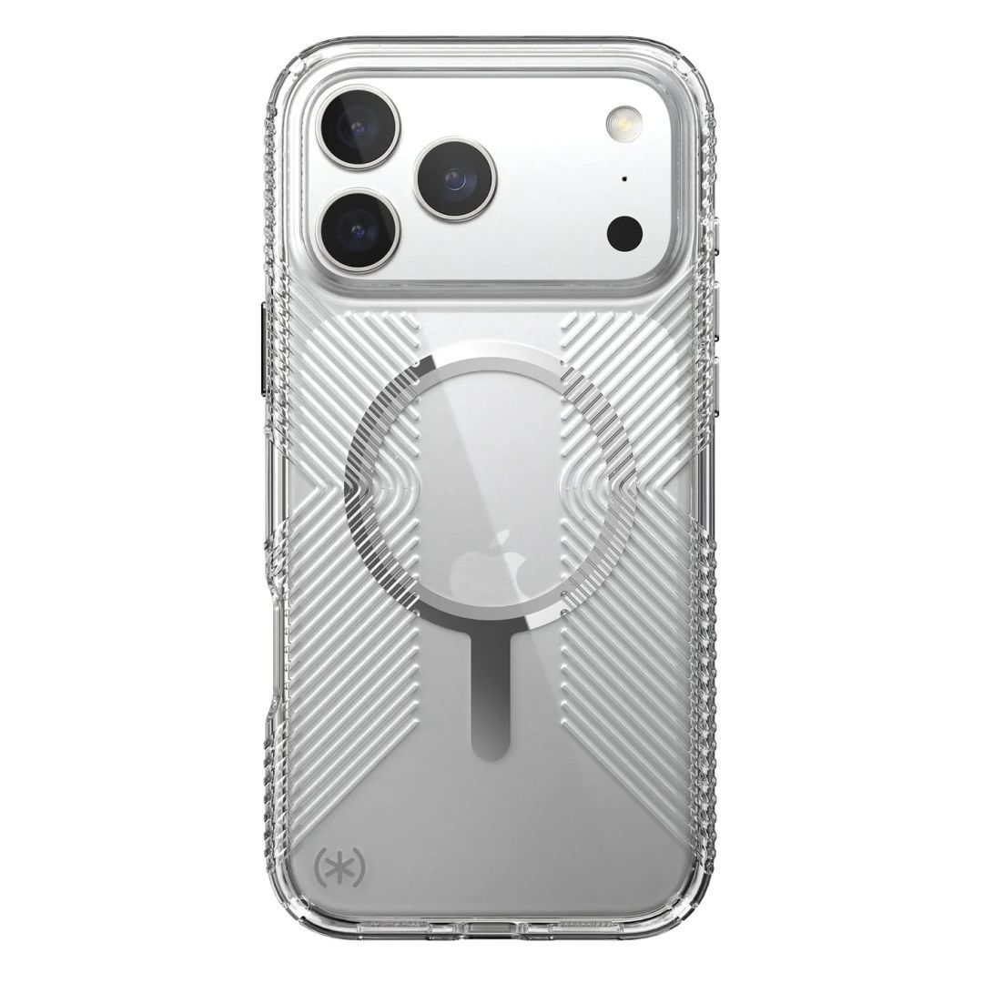 Speck Presidio Perfect Clear Grip MagSafe iPhone 17 Pro Max Case Clear/Silver Speck Presidio Perfect Clear Grip MagSafe iPhone 17 Pro Max Case Clear/Silver