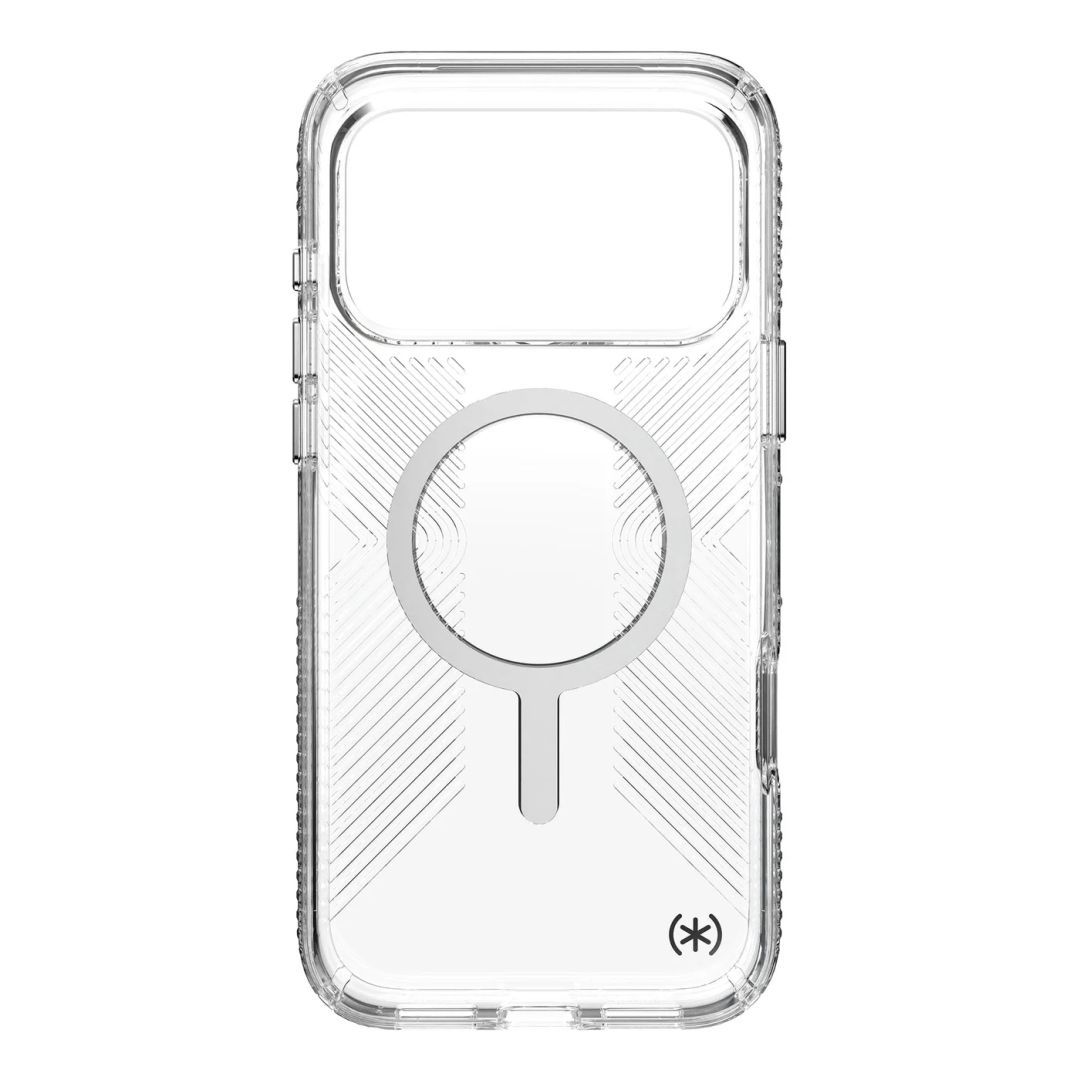 Speck Presidio Perfect Clear Grip MagSafe iPhone 17 Pro Max Case Clear/Silver Speck Presidio Perfect Clear Grip MagSafe iPhone 17 Pro Max Case Clear/Silver