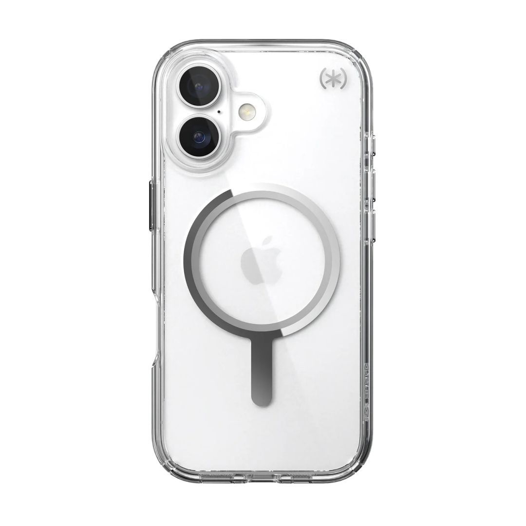 Speck Presidio Perfect Clear MagSafe iPhone 17 Case Clear/Silver Speck Presidio Perfect Clear MagSafe iPhone 17 Case Clear/Silver