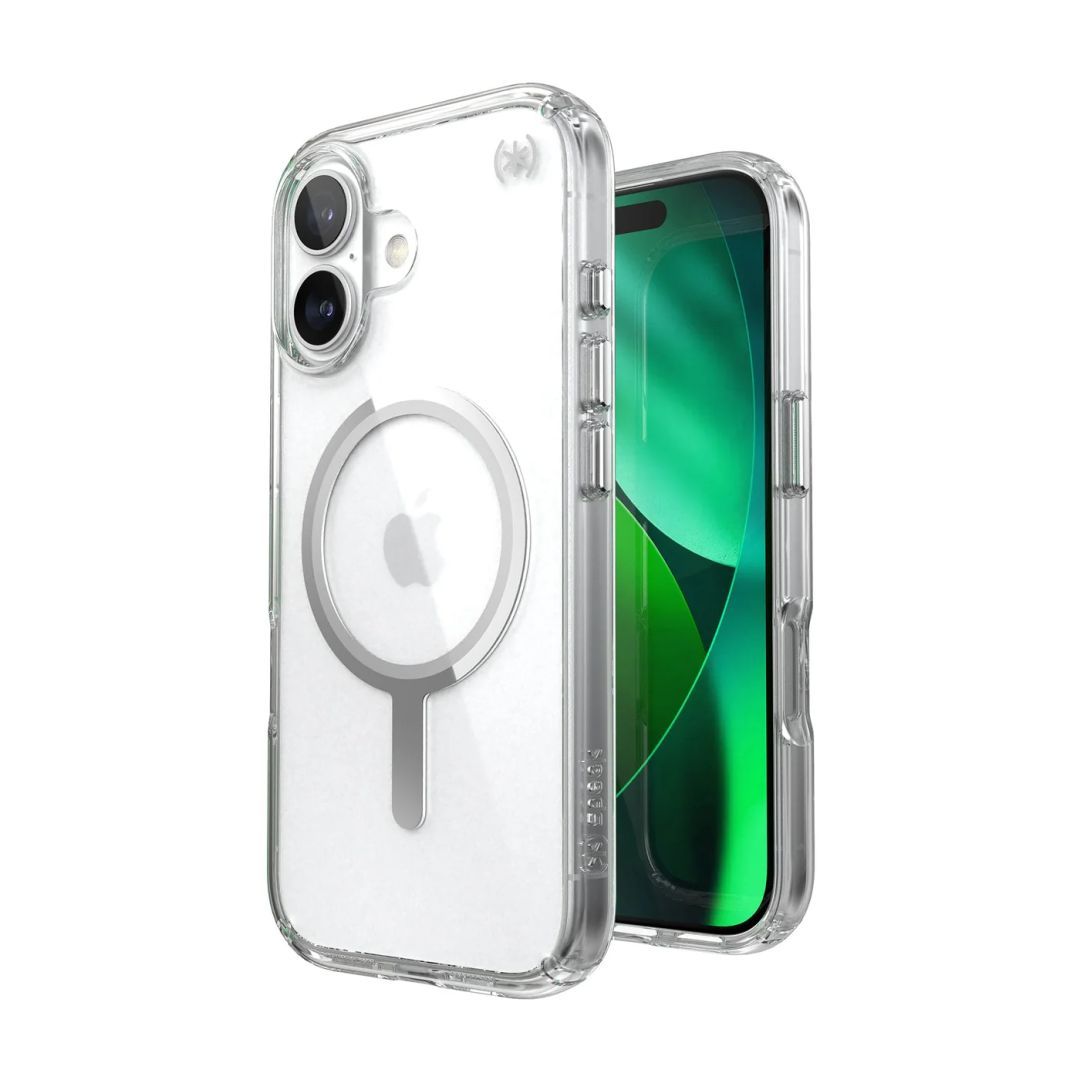 Speck Presidio Perfect Clear MagSafe iPhone 17 Case Clear/Silver Speck Presidio Perfect Clear MagSafe iPhone 17 Case Clear/Silver