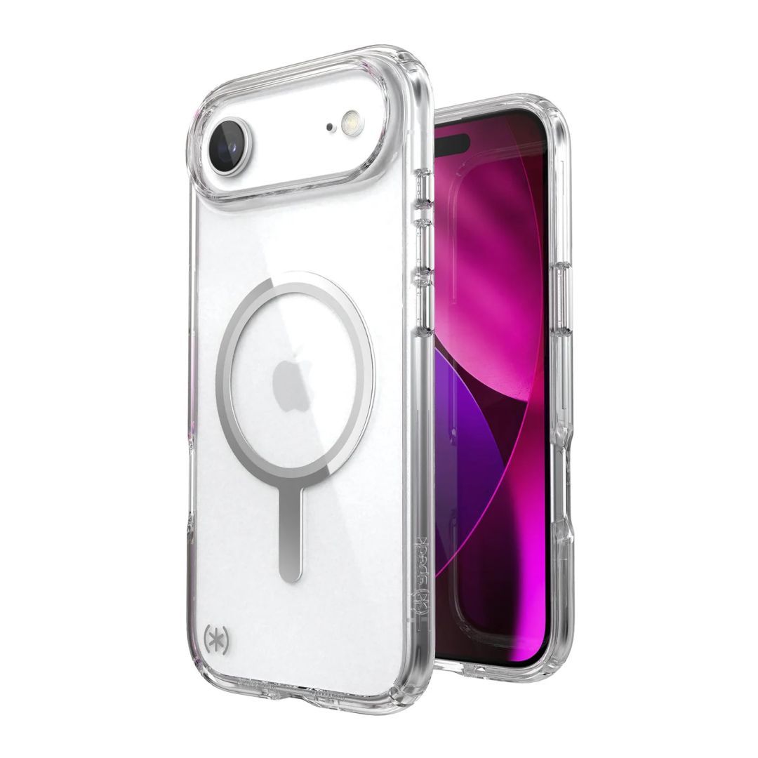 Speck Presidio Perfect Clear MagSafe iPhone Air Case Clear/Silver Speck Presidio Perfect Clear MagSafe iPhone Air Case Clear/Silver