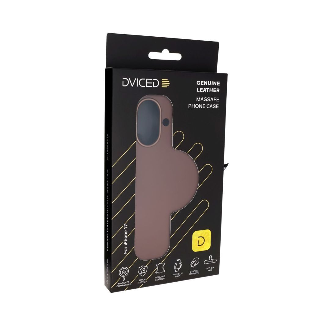 Dviced Leather MagSafe case for iPhone 17 Brown Dviced Leather MagSafe case for iPhone 17 Brown