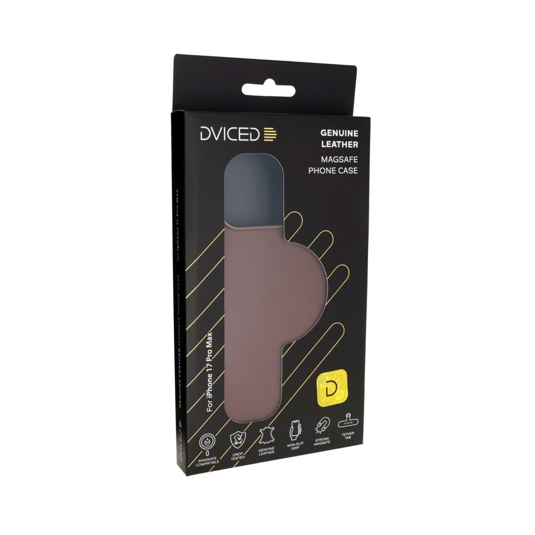 Dviced Leather MagSafe case for iPhone 17 Pro Max Brown Dviced Leather MagSafe case for iPhone 17 Pro Max Brown