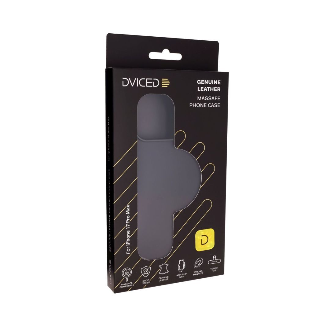 Dviced Leather MagSafe case for iPhone 17 Pro Max Black Dviced Leather MagSafe case for iPhone 17 Pro Max Black