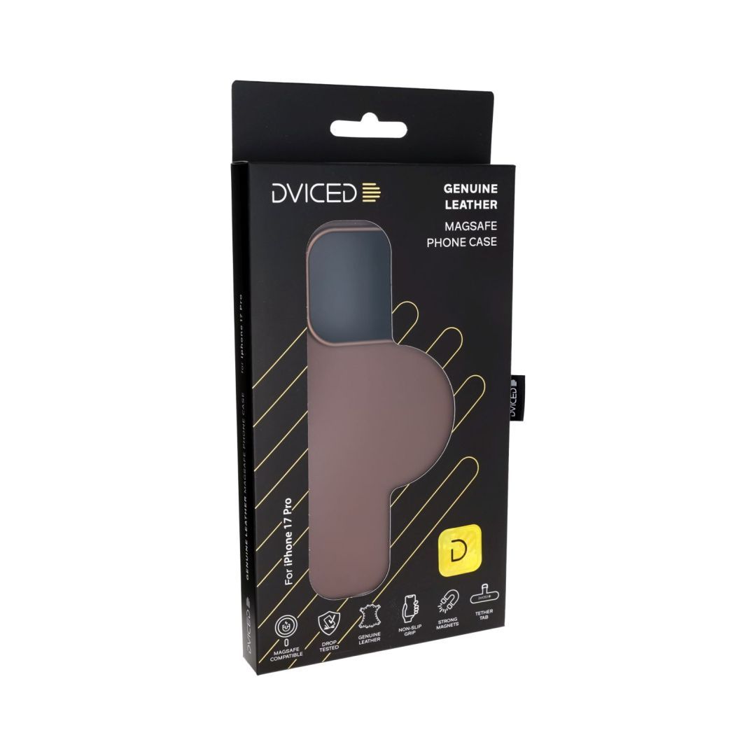 Dviced Leather MagSafe case for iPhone 17 Pro Brown Dviced Leather MagSafe case for iPhone 17 Pro Brown