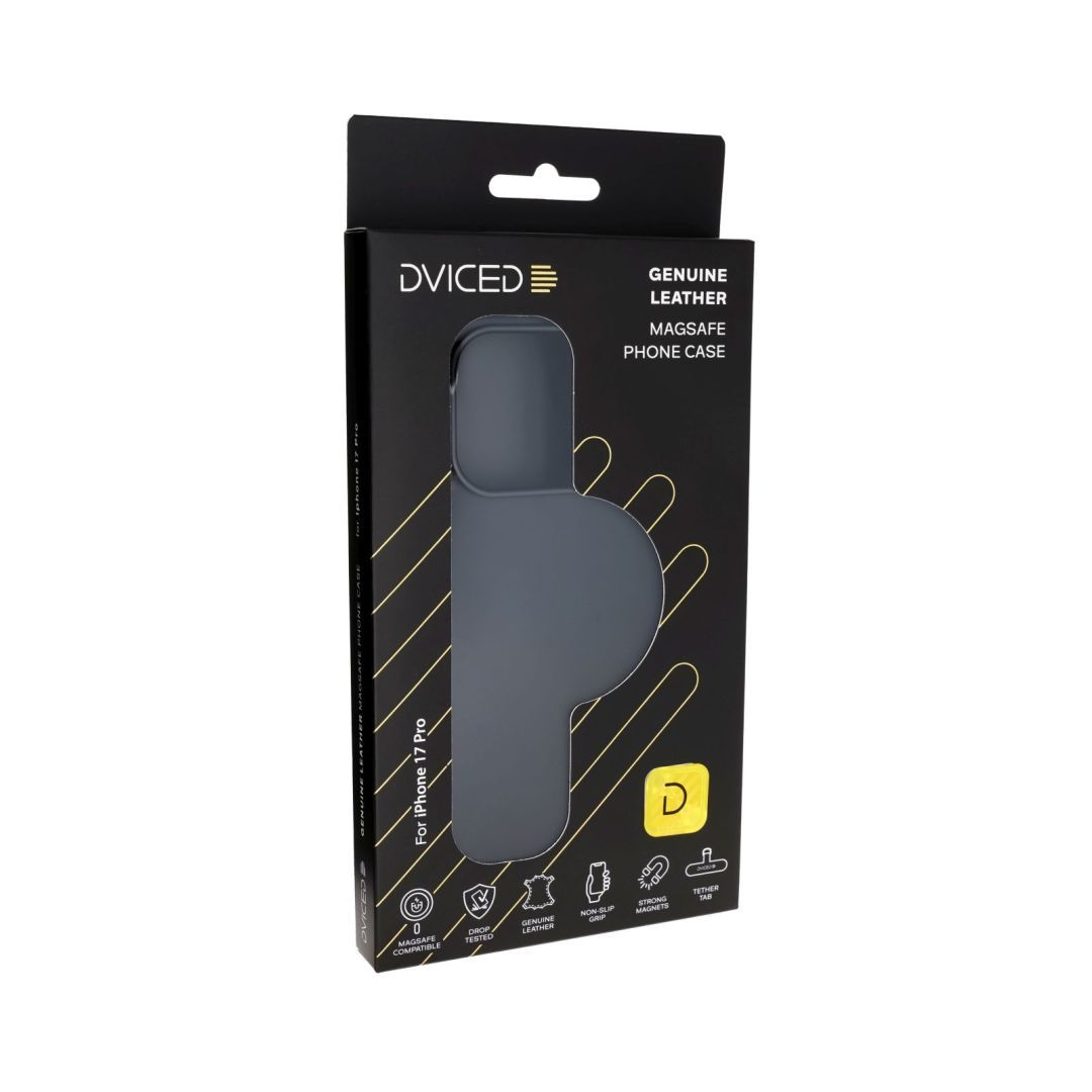 Dviced Leather MagSafe case for iPhone 17 Pro Black Dviced Leather MagSafe case for iPhone 17 Pro Black