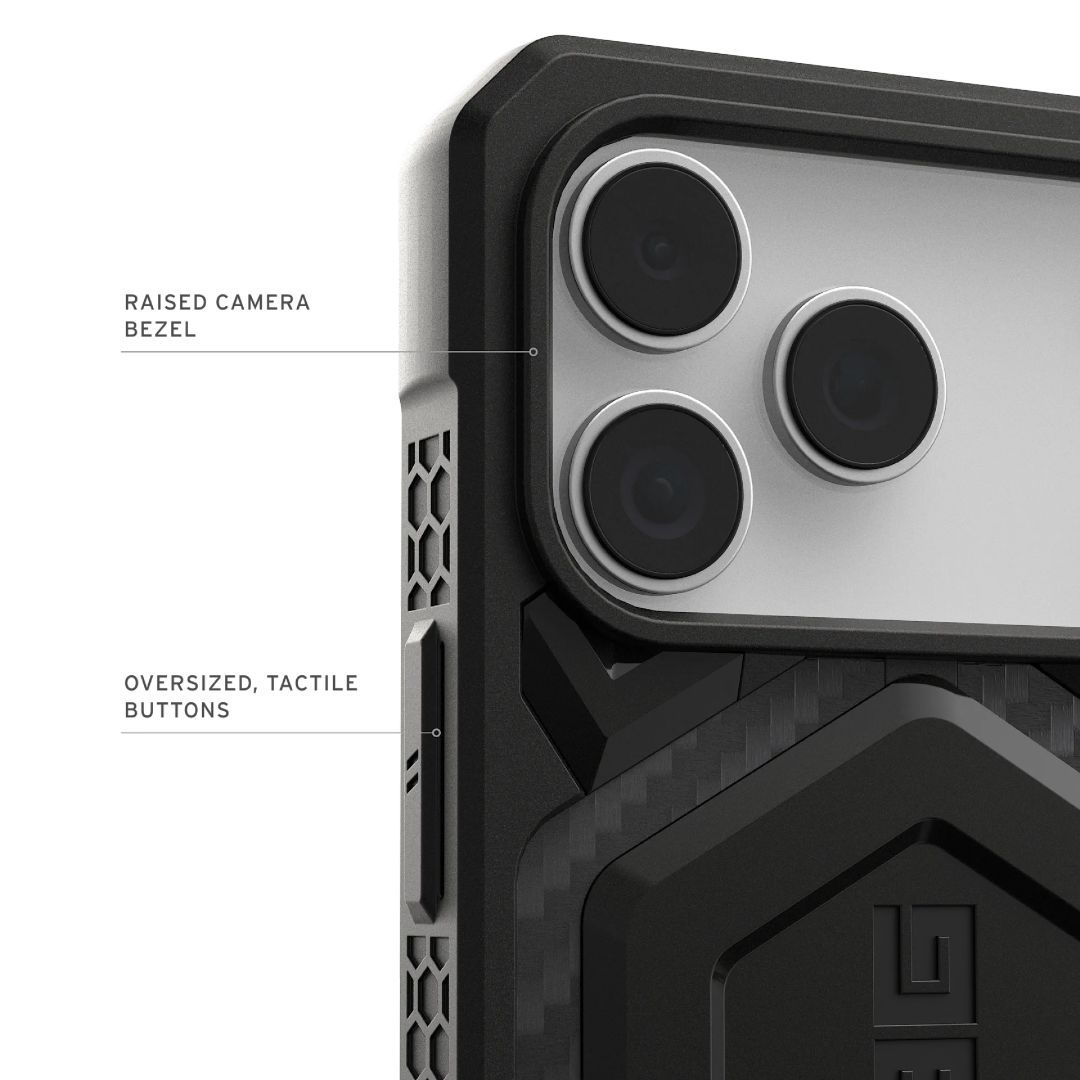 UAG Monarch Pro case for iPhone 17 Pro Max Carbon Fiber
