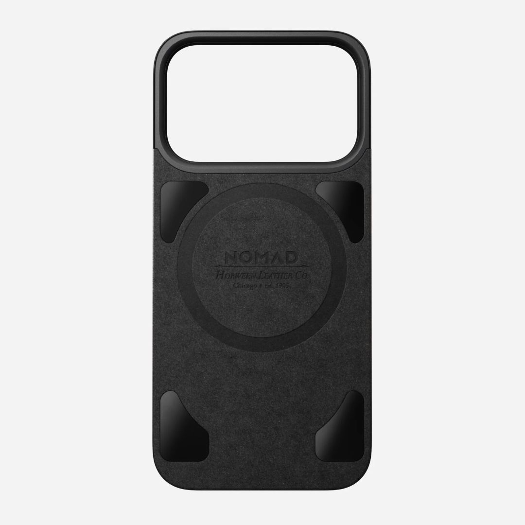 Nomad Magnetic Magsafe Leather Back (Horween) for iPhone 17 Pro Black Nomad Magnetic Magsafe Leather Back (Horween) for iPhone 17 Pro Black