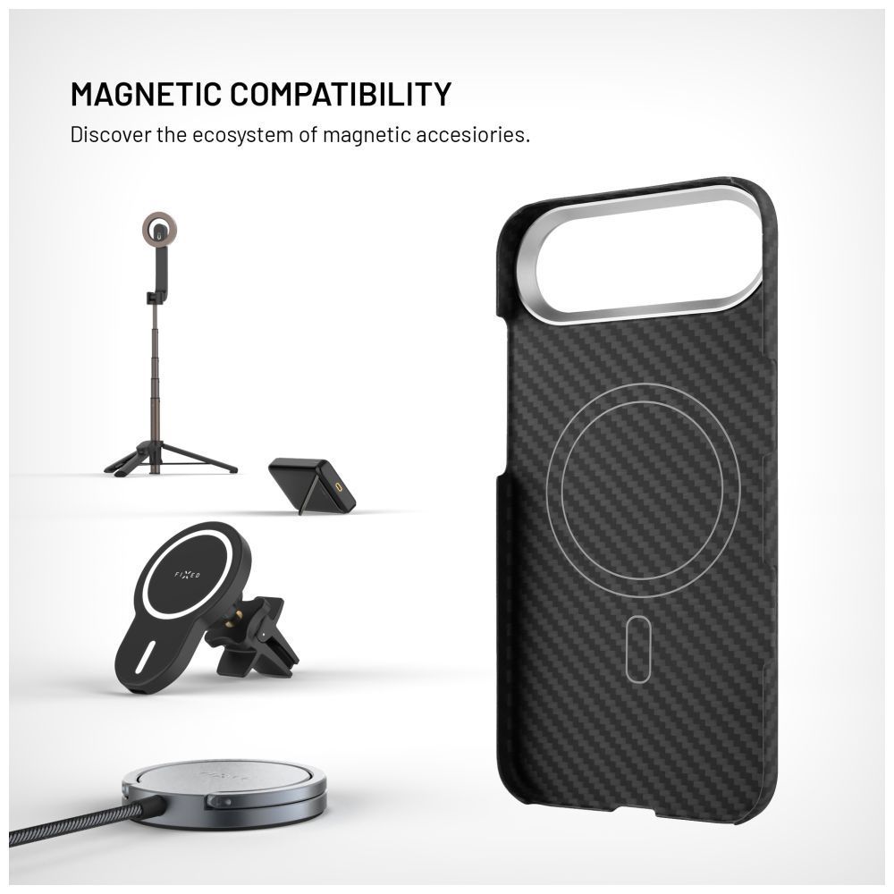 FIXED MagVelar tok Apple iPhone Air készülékhez, fekete FIXED MagVelar tok Apple iPhone Air készülékhez, fekete