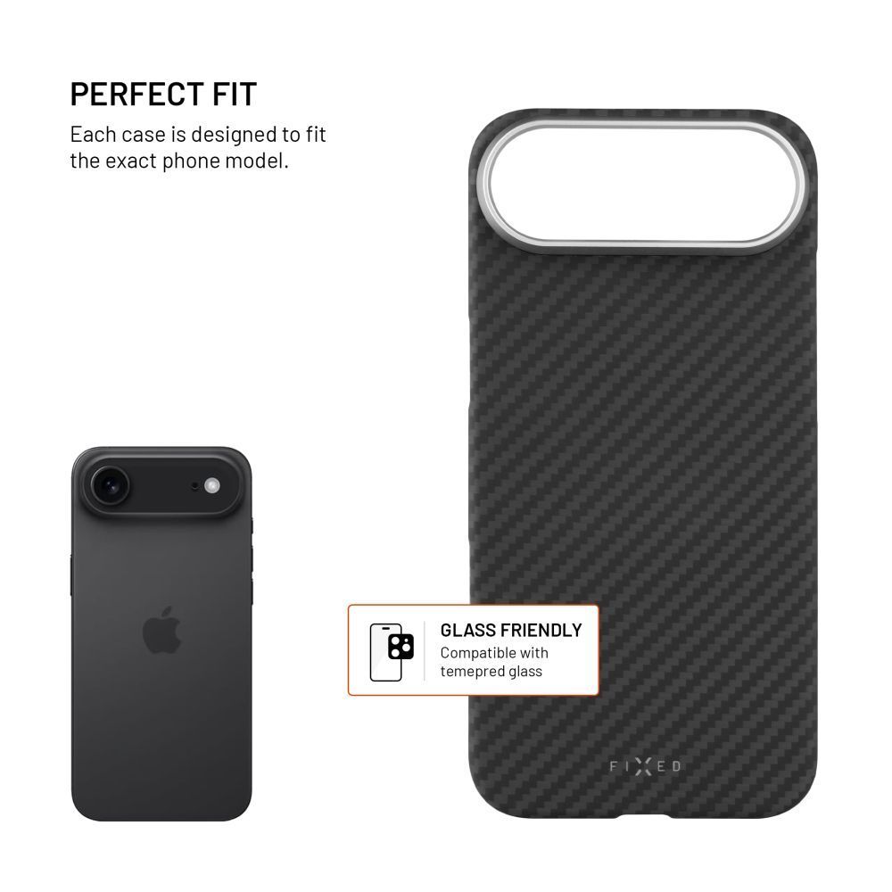 FIXED MagVelar tok Apple iPhone Air készülékhez, fekete FIXED MagVelar tok Apple iPhone Air készülékhez, fekete