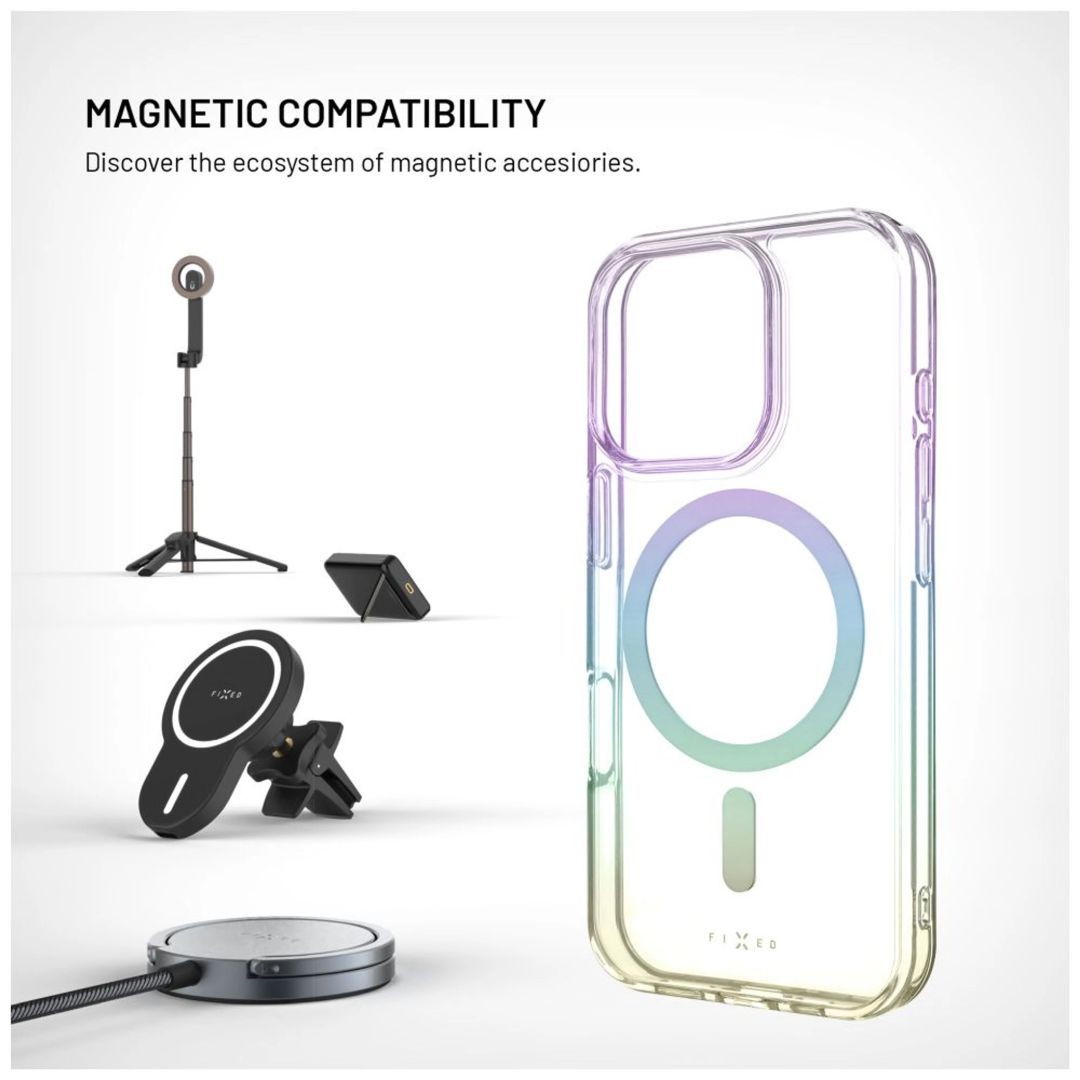 FIXED MagRainbow for Apple iPhone 17 Pro készülékhez szivárványszínű FIXED MagRainbow for Apple iPhone 17 Pro készülékhez szivárványszínű