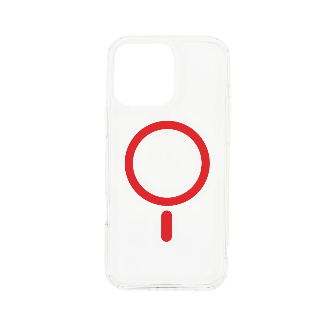Dviced Magsafe iPhone 16 Pro clear case Red Dviced Magsafe iPhone 16 Pro clear case Red
