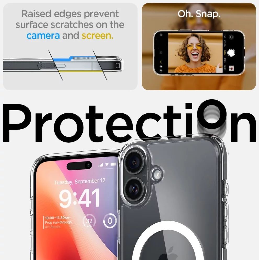 Spigen Ultra Hybrid MagSafe iPhone 16 Plus White Spigen Ultra Hybrid MagSafe iPhone 16 Plus White