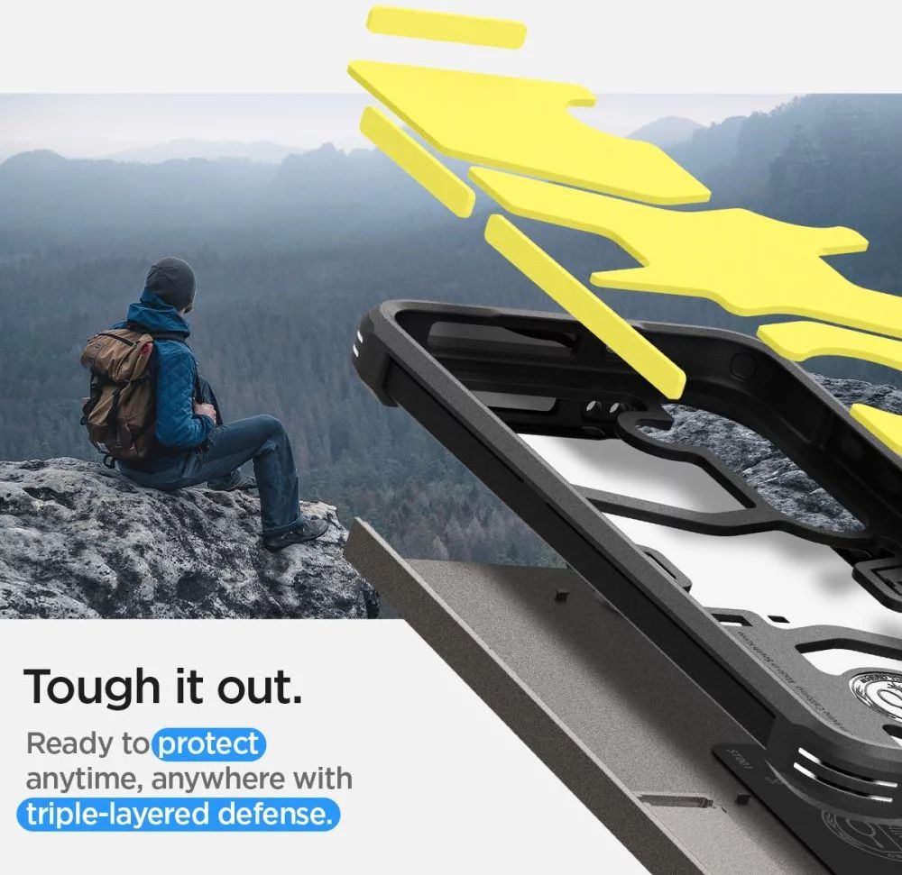 Spigen Tough Armor for Samsung Galaxy S24 Gunmetal Spigen Tough Armor for Samsung Galaxy S24 Gunmetal
