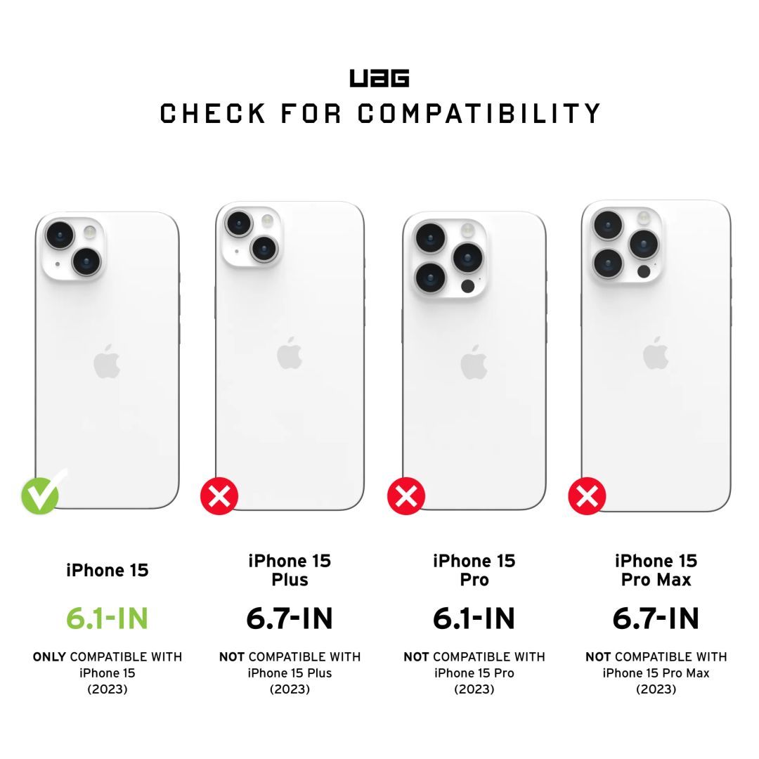 UAG Civilian case for MagSafe iPhone 15 Black UAG Civilian case for MagSafe iPhone 15 Black