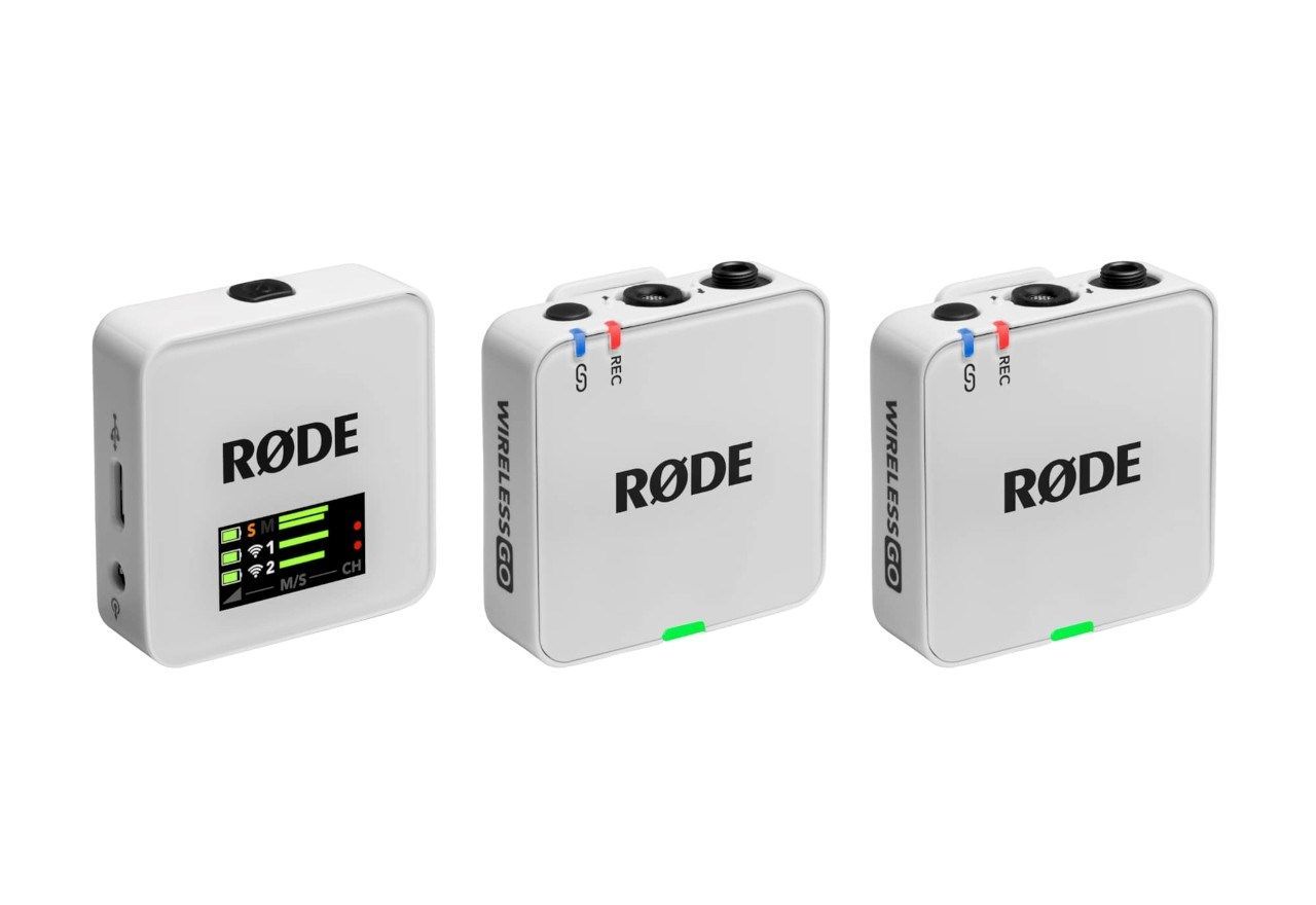 Rode Wireless GO III Compact Wireless Microphone System White Rode Wireless GO III Compact Wireless Microphone System White