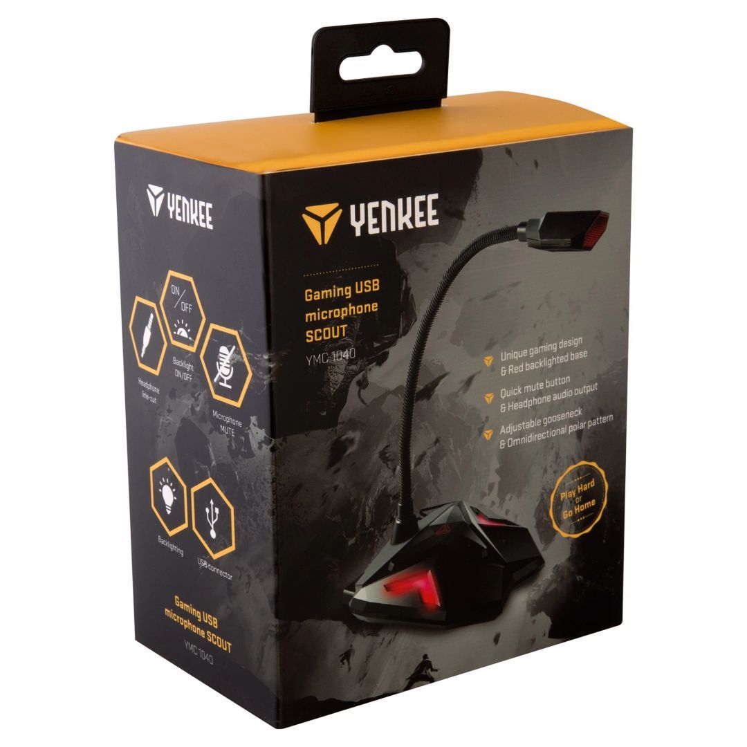 Yenkee YMC 1040 Scout Gamer Microphone Black/Red Yenkee YMC 1040 Scout Gamer Microphone Black/Red
