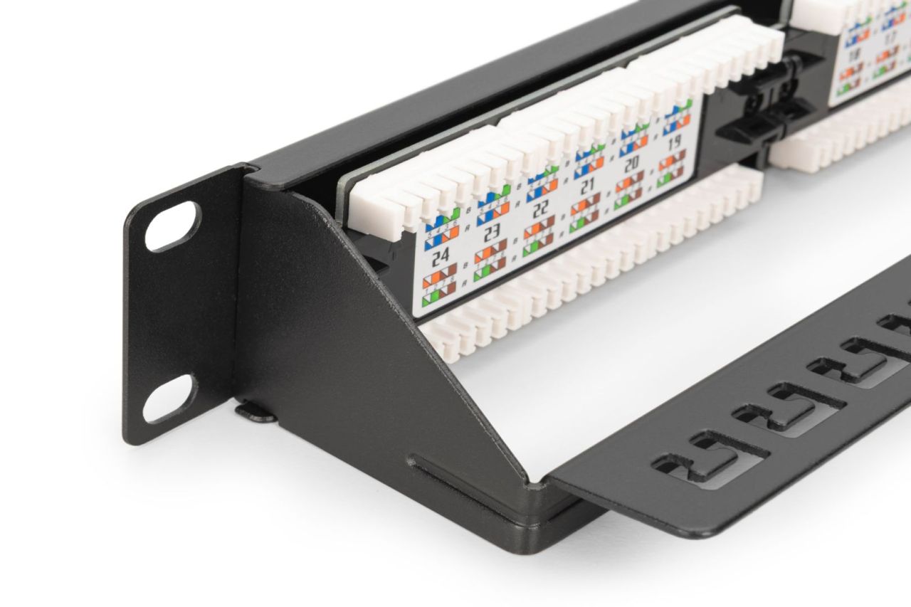 Digitus 24-port Patch Panel 1U Black Digitus 24-port Patch Panel 1U Black