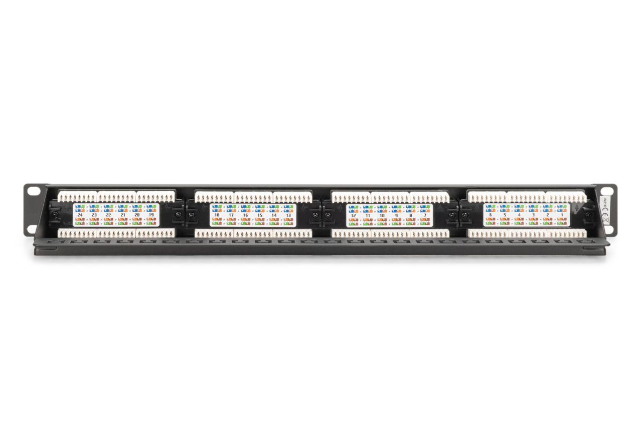 Digitus 24-port Patch Panel 1U Black Digitus 24-port Patch Panel 1U Black