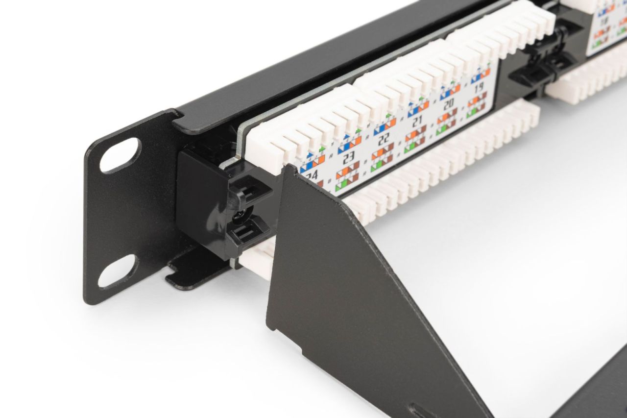 Digitus 24-port Patch Panel 1U Black Digitus 24-port Patch Panel 1U Black