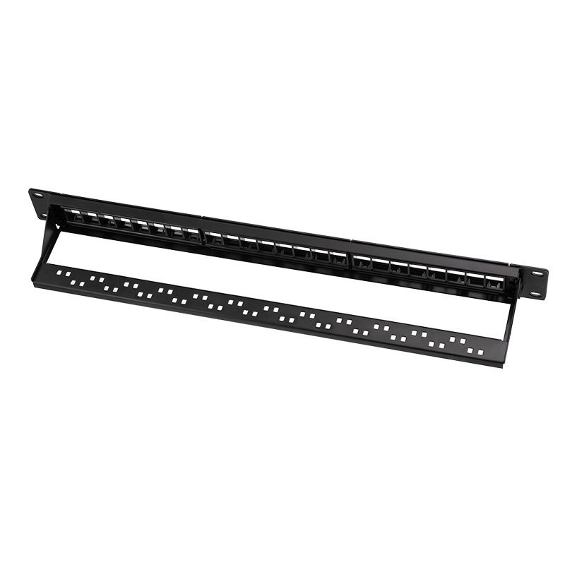 Logilink NK4065 19" patch panel for 24 keystone jacks 1U unloaded Black Logilink NK4065 19" patch panel for 24 keystone jacks 1U unloaded Black