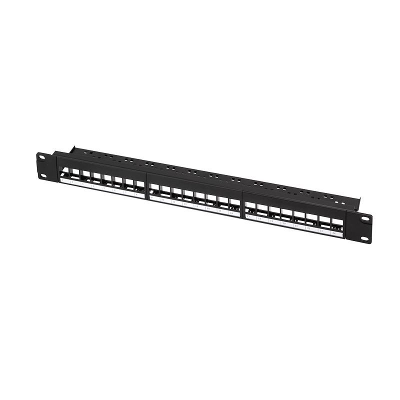 Logilink NK4065 19" patch panel for 24 keystone jacks 1U unloaded Black Logilink NK4065 19" patch panel for 24 keystone jacks 1U unloaded Black
