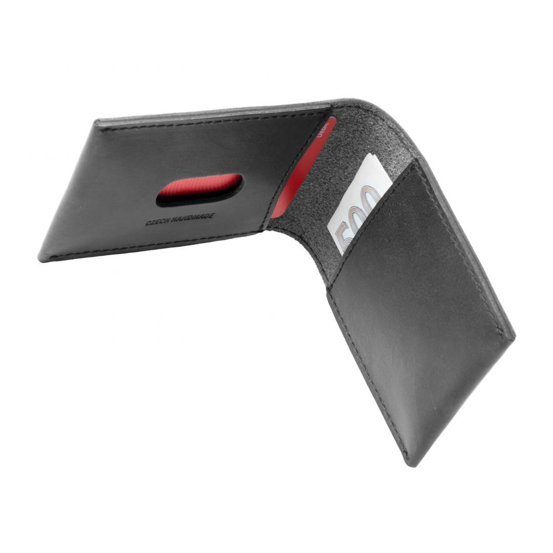 FIXED valódi bőr pénztárca, fekete FIXED valódi bőr pénztárca, fekete