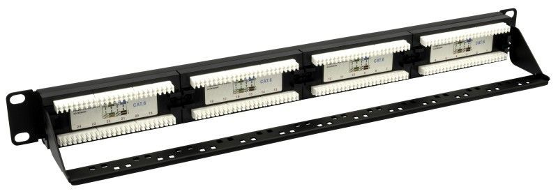 Nestron 19" patch panel; 24 port; Cat6; árnyékolatlan; tehermentesítővel; dual IDC (Krone/110) Nestron 19" patch panel; 24 port; Cat6; árnyékolatlan; tehermentesítővel; dual IDC (Krone/110)