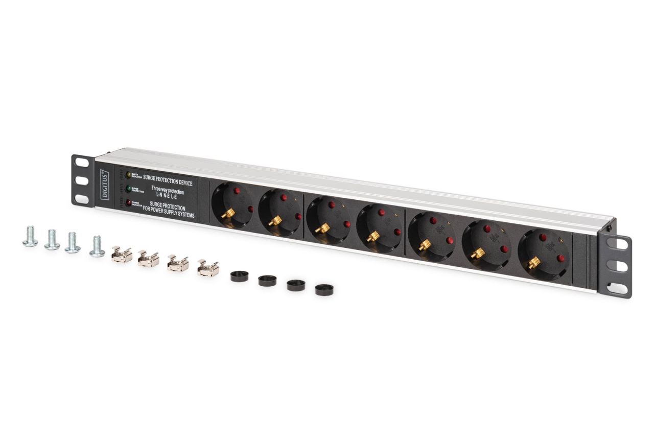 Digitus DN-95441 Túlfeszültségvédő 7DIN 2m Black Digitus DN-95441 Túlfeszültségvédő 7DIN 2m Black