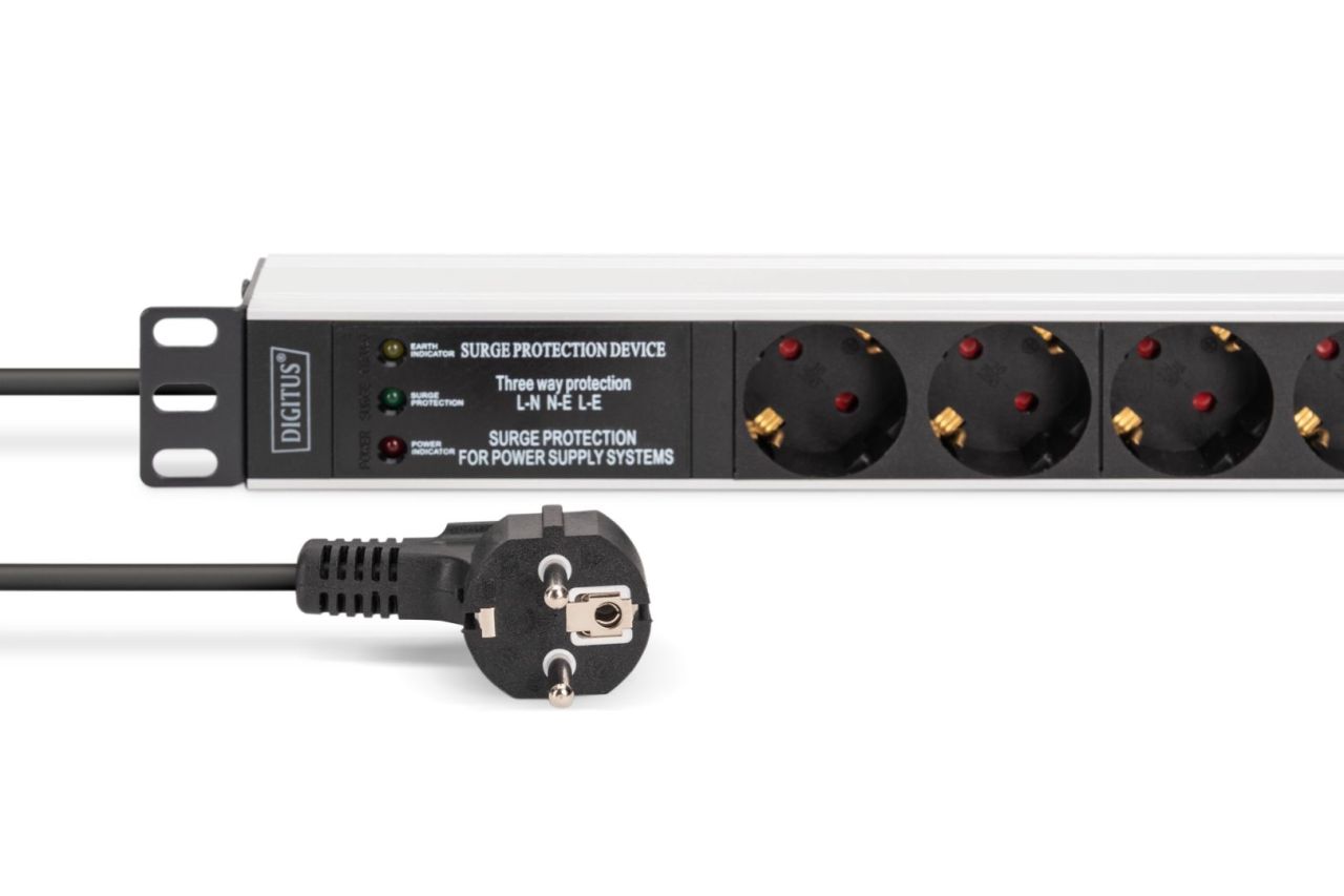 Digitus DN-95441 Túlfeszültségvédő 7DIN 2m Black Digitus DN-95441 Túlfeszültségvédő 7DIN 2m Black