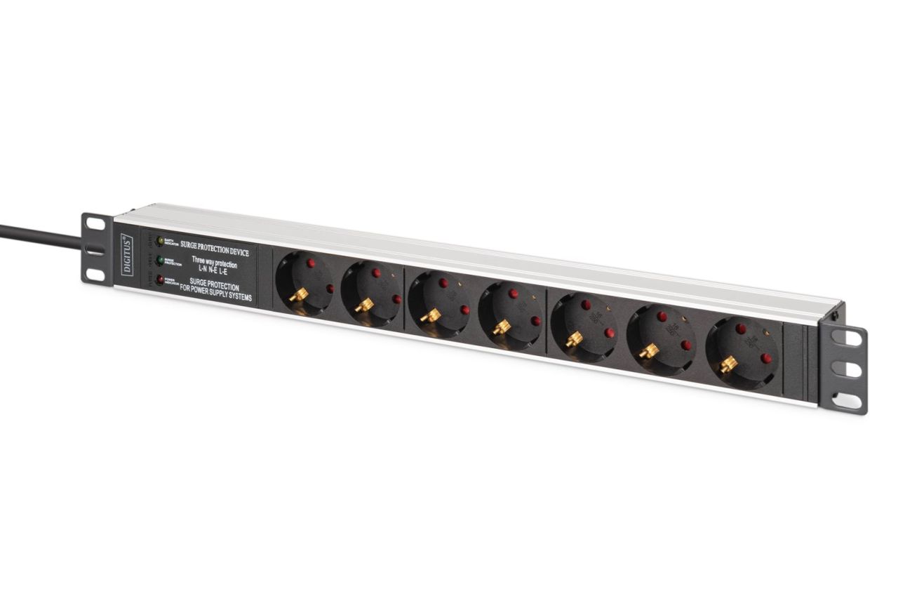 Digitus DN-95441 Túlfeszültségvédő 7DIN 2m Black Digitus DN-95441 Túlfeszültségvédő 7DIN 2m Black