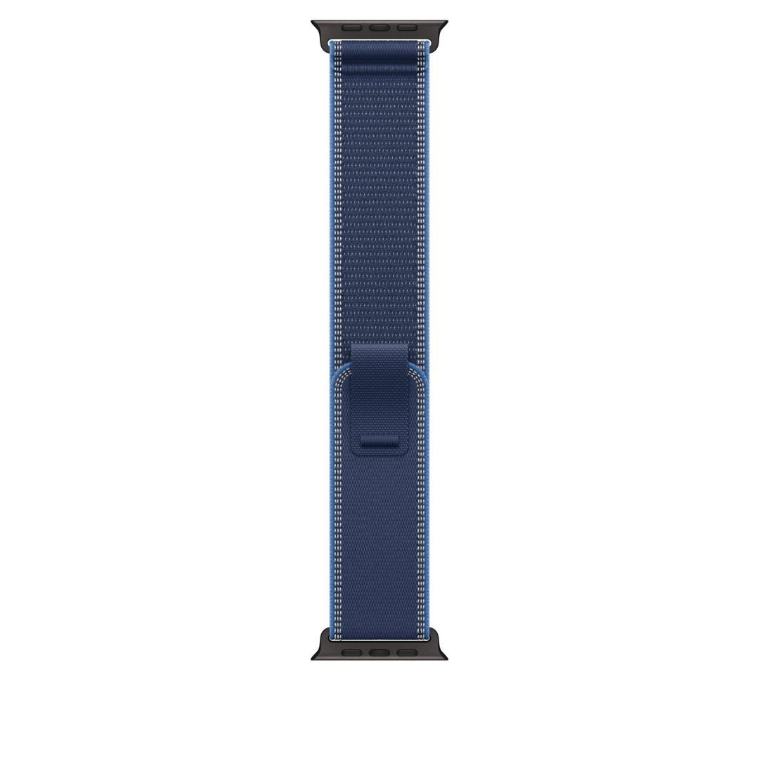 Apple Watch 49mm Loop: Trail Loop M/L Black Titanium Finish Blue/Bright Blue Apple Watch 49mm Loop: Trail Loop M/L Black Titanium Finish Blue/Bright Blue