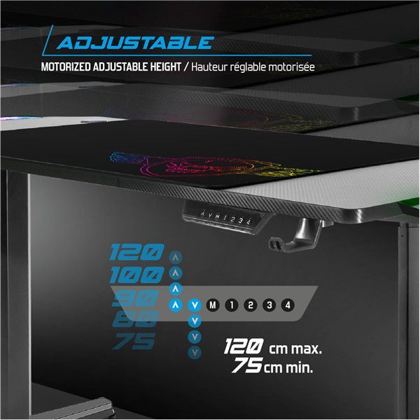 Spirit Of Gamer Headquarter 800 Gaming Desk Black Spirit Of Gamer Headquarter 800 Gaming Desk Black